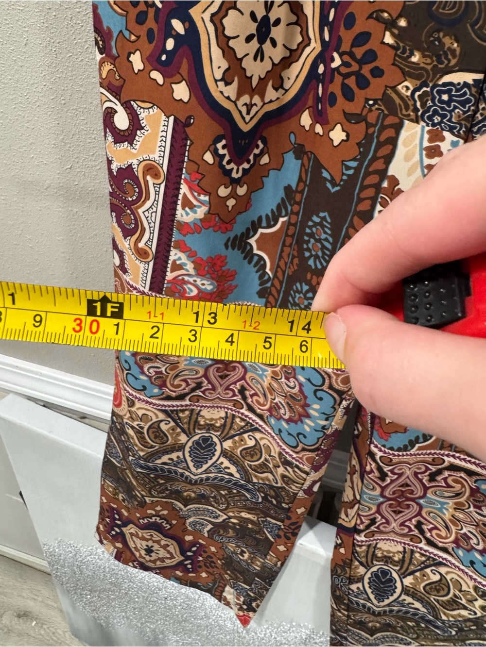 Cato Wide Leg Paisley Print Palazzo Pants in Multicolor - Picture 6 of 6